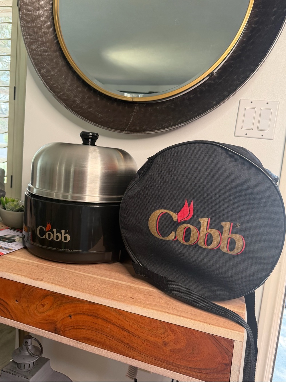 Cobb Portable Grill with Carry Case - Black & Stainless